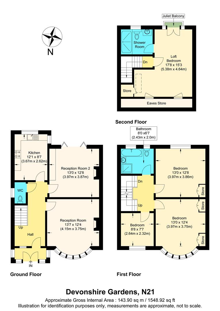 Property in Devonshire Gardens, London, N21