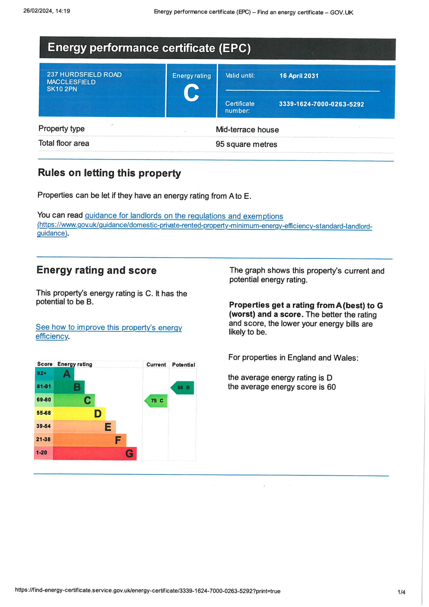 Property in Hurdsfield Road, Macclesfield, SK10